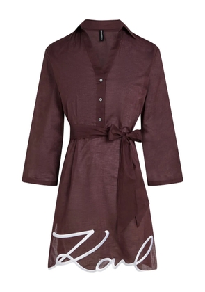 Karl Lagerfeld Signature beach dress - Red