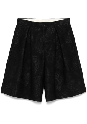 Comme des Garçons Homme Plus paisley-jacquard shorts - Black