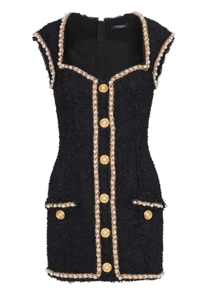 Balmain pearl embellishment dress - Black