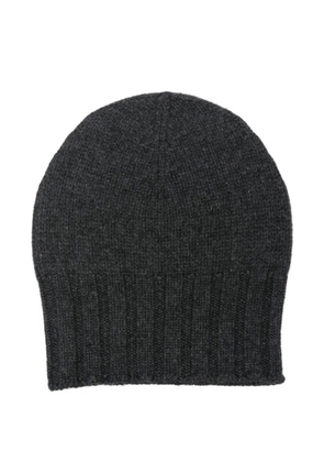 BeYou ribbed beanie hat - Grey