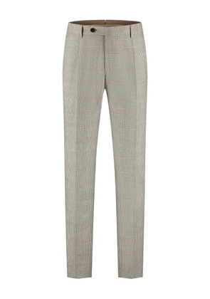 Berwich check-pattern trousers - Brown