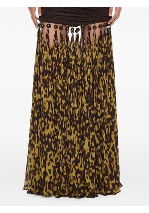 Christopher Esber droplet jersey maxi skirt - Brown