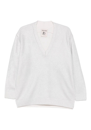 Semicouture Faustina V-neck sweater - Grey