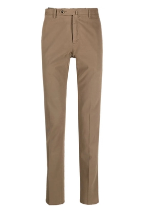 PT Torino mid-rise slim-cut chinos - Brown