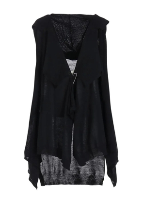 Yohji Yamamoto draped gilet - Black