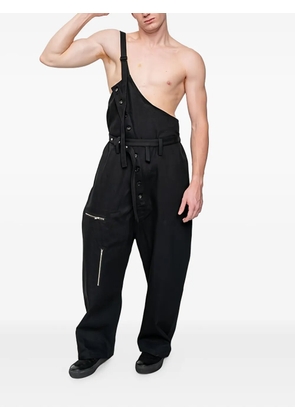 Joe Chia Vorian button-detail dungarees - Black