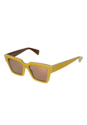 Kador Fashion rectangle-frame sunglasses - Yellow