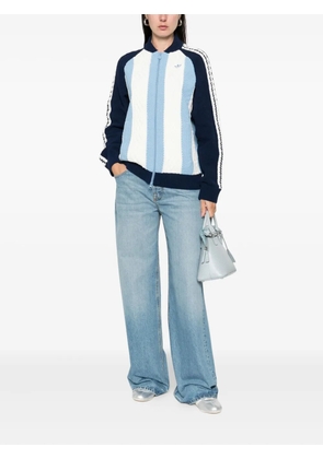 adidas Archive striped zip cardigan - Blue
