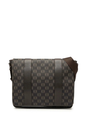 Loewe Pre-Owned 2010-2025 Anagram Coated Canvas Flap crossbody bag - Brown