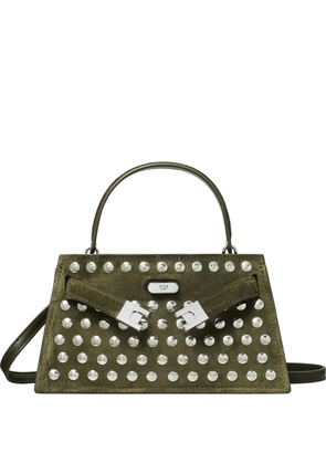 Tory Burch mini Lee Radziwill studded tote bag - Green