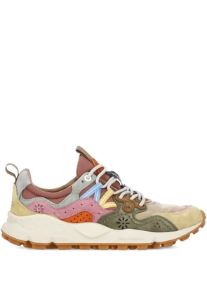 FLOWER MOUNTAIN Yamano 3 panelled sneakers - Neutrals