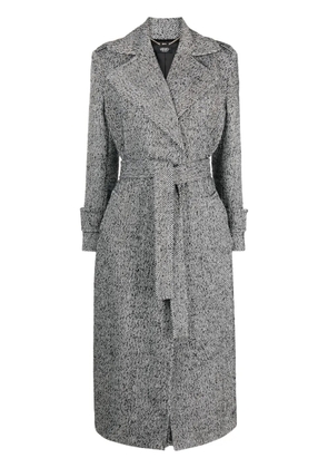 LIU JO tie-waist maxi coat - Black