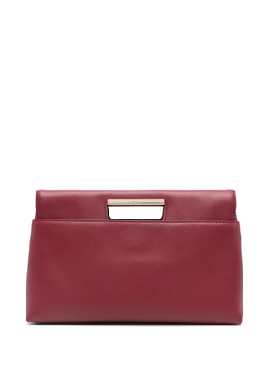 Furla logo engraved clutch bag - Red