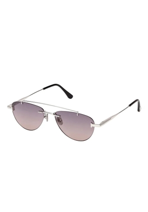 TOM FORD Eyewear browline sunglasses - Silver