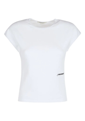 HINNOMINATE ribbed cap-sleeve T-shirt - White