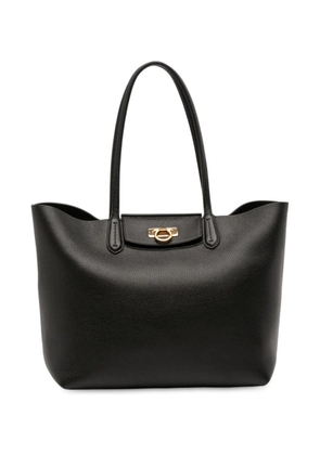 Ferragamo Pre-Owned 2022 Leather Gancini Travel tote bag - Black