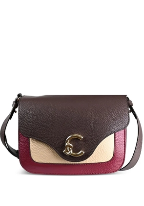 Coccinelle small C-Me Tricolor cross body bag - Brown