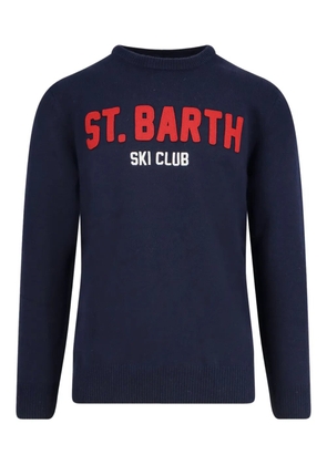 MC2 Saint Barth logo-detail crew-neck sweater - Blue