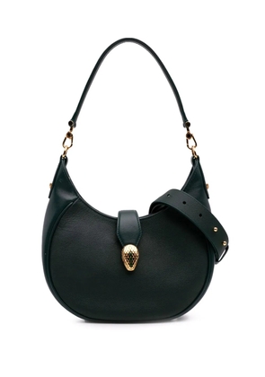Bvlgari Pre-Owned 2021-2025 Small Leather Serpenti Ellipse satchel - Green