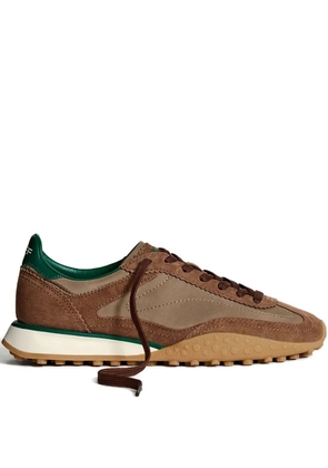 Hoff 35mm Bridge Mkii lace-up panelled sneakers - Brown