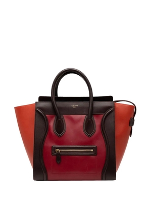 Celine Pre-Owned 2013 Mini Tricolor Leather Luggage Tote handbag - Red