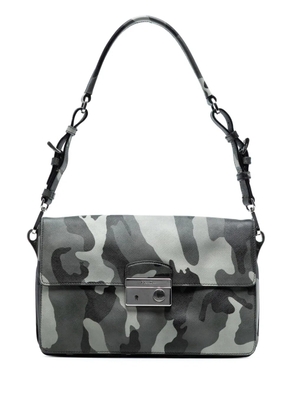 Prada Pre-Owned 2000-2025 Saffiano Camouflage Sound Lock shoulder bag - Grey