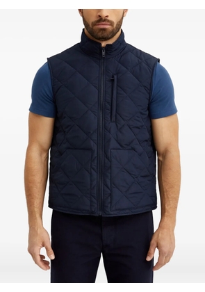 Fay quilted zip-up vest - Blue
