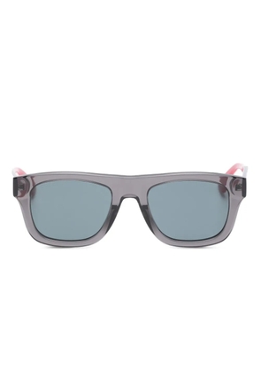 Gucci Eyewear rectangle stripe sunglasses - Grey