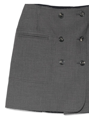 Iceberg reversible pinstripe mini skirt - Grey