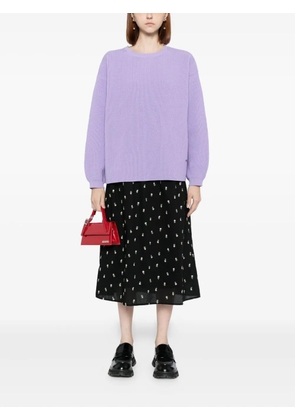 To b. by agnès b. logo-plaque jumper - Purple