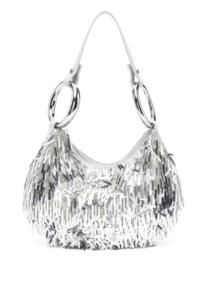 Kate Spade emblellished ring shoulder bag - Silver