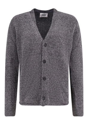 ALPHA STUDIO button ribbed cardigan - Grey