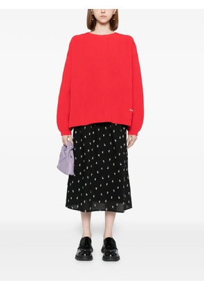 To b. by agnès b. logo-plaque jumper - Red