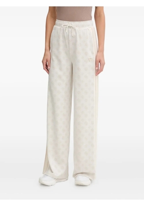 GUESS USA logo-pattern track pants - Neutrals