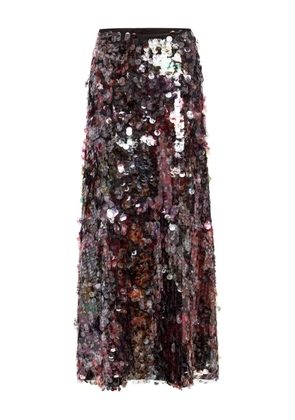 Marie Oliver Odessa sequin maxi skirt - Black
