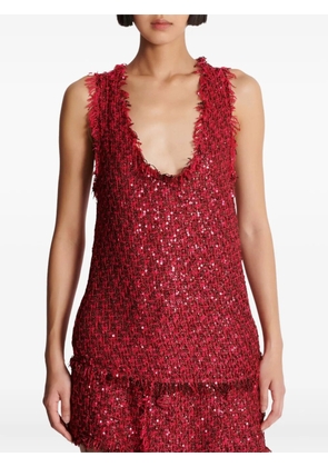 Balmain tweed top - Pink