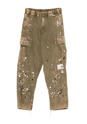 Maison MIHARA YASUHIRO embellished trousers - Green