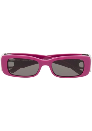 Balenciaga Eyewear crystal-embellished square-frame sunglasses - Purple