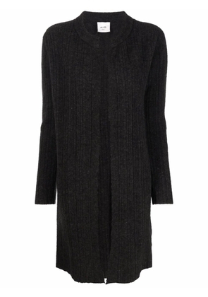 Alysi ribbed knit long cardigan - Grey
