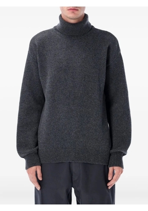 colorful standard roll-neck knitted sweater - Grey