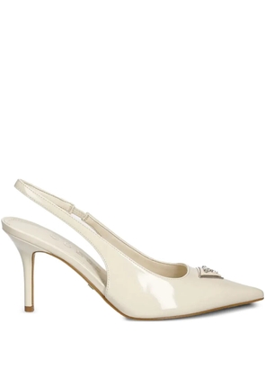 GUESS USA 85mm Nassir slingback pointed-toe pumps - Neutrals