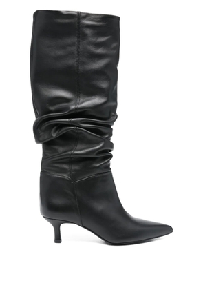 Gisel Moire 50mm Morgan boots - Black