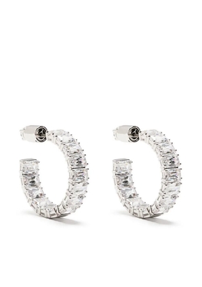 Swarovski Matrix hoop earrings - White