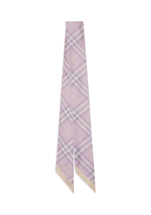 Burberry check skinny scarf - Pink