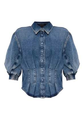 AllSaints puff-sleeve denim shirt - Blue