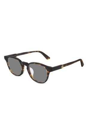 Gucci Eyewear square full-rim glasses - Brown