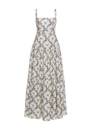 Agua By Agua Bendita Lima Gloriosa floral maxi dress - Neutrals