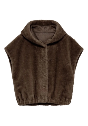 Studio Ar Olena hooded gilet - Brown