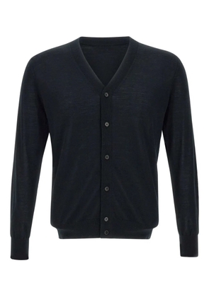 Kangra button V-neck cardigan - Black