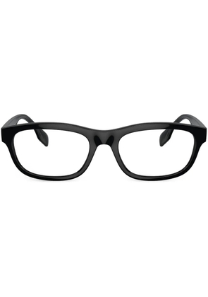 Burberry Eyewear logo-print rectangle-frame glasses - Black